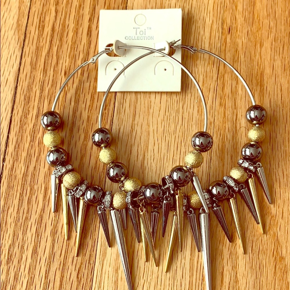 Last Markdown ‼️Trio large hoops